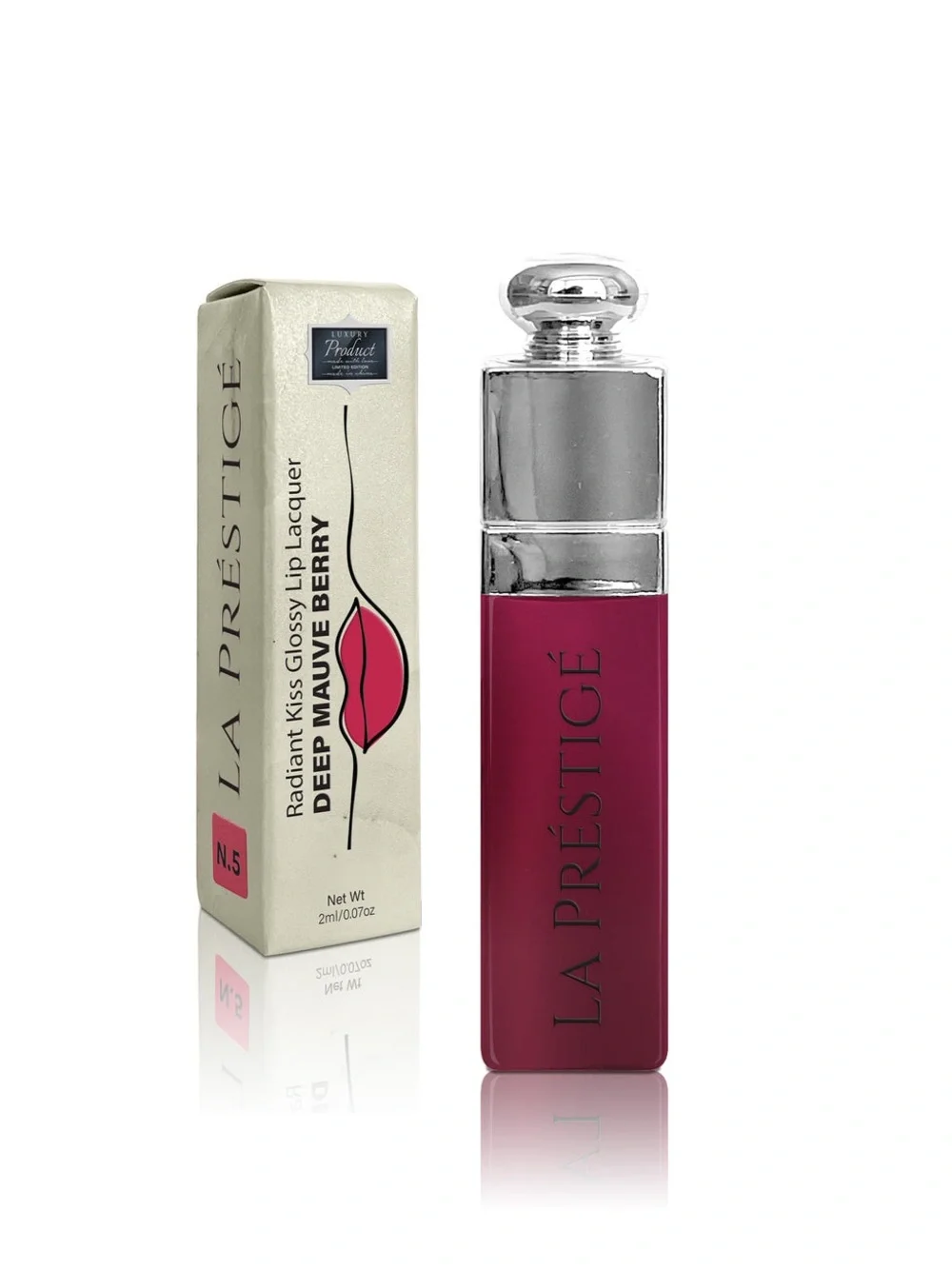 La Prestige 4-Piece Liquid Lip Gloss Set — Red, Coral, Pink, Orange